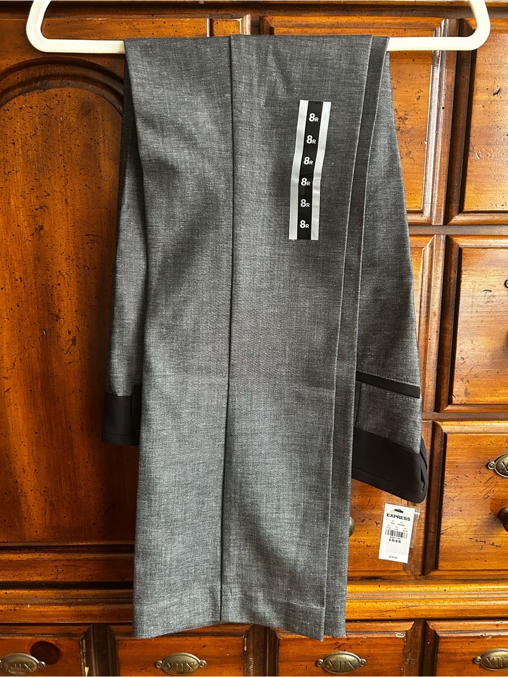 Express Women’s Gray Dress Pants with Black Accents